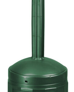 Justrite® 16 1/2" X 38 1/2" Forest Green Smokers Cease-Fire® Polyethylene Cigarette Butt Receptacle