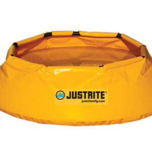 Justrite® 28" X 11" Yellow PVC And Vinyl Portable Emergency Spill Containment Pop-Up Pool With 20 gal Spill Capacity