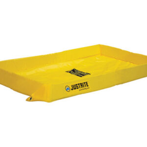 Justrite® 2' X 4' X 4" Yellow PVC Temporary Spill Containment Berm With 20 gal Spill Capacity