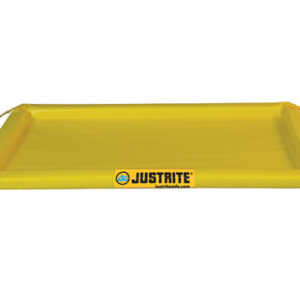 Justrite® 2' X 4' X 2" Yellow PVC Temporary Spill Containment Berm With 10 gal Spill Capacity