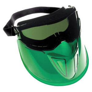 Kimberly-Clark Professional* Jackson Safety* V90 Shield Monogoggle* XTR Indirect Vent Goggles With Black Frame, IRUV Shade 5.0 Anti-Fog Lens And Polycarbonate Face Shield