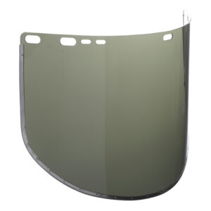 Kimberly-Clark Professional* Jackson Safety* Model F30 9" X 15 1/2" X .04" Dark Green Aluminum Bound Acetate Faceshield For Use With Headgear