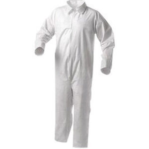Kimberly-Clark Professional* 2X White KleenGuard* A35 Microporous Film Laminate Disposable Liquid And Particle Bib Overalls/Coveralls