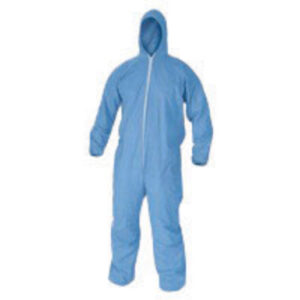 Kimberly-Clark Professional* X-Large Blue KleenGuard* A65 Flame Resistant Treated Cellulosic And Polyester Spunlace Disposable Flame Resistant Bib Overalls/Coveralls
