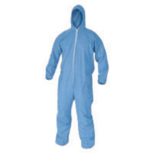 Kimberly-Clark Professional* 2X Blue KleenGuard* A65 Flame Resistant Treated Cellulosic And Polyester Spunlace Disposable Flame Resistant Bib Overalls/Coveralls