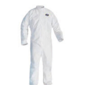 Kimberly-Clark Professional* Large White KleenGuard* A30 SMS Disposable Breathable Splash And Particle Protection Bib Overalls/Coveralls
