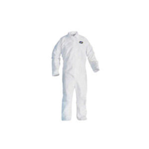 Kimberly-Clark Professional* Large White KleenGuard* A20 SMMMS Disposable Breathable Particle Protection Bib Overalls/Coveralls