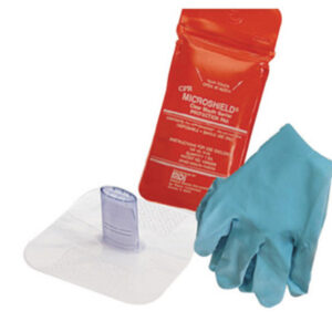 MDI® Microshield® Water Proof Disposable CPR Rescue Breather (Includes (1) Pair Nitrile Gloves And Tamper Evident Pouch)