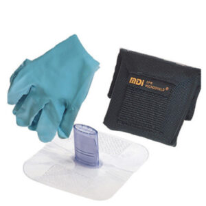 MDI® Microshield® Microholster® CPR Rescue Breather (Includes (1) Pair Nitrile Gloves And Nylon Belt Holster)