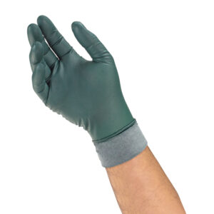 Microflex® Large Green 10.6" Dura-Flock™ 8.3 mil Latex-Free Nitrile Ambidextrous Non-Sterile Industrial Grade Powder-Free Disposable Gloves With Textured Finish And Standard Examination Beaded Cuff