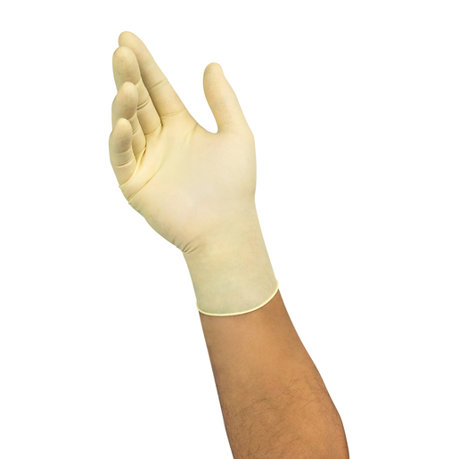 Microflex® X-Small Natural 9.645" Diamond Grip™ 6 Microflex® X-Small Natural 9.645" Diamond Grip™ 6.3 mil Latex Ambidextrous Non-Sterile Medical Grade Powder-Free Disposable Gloves With Textured Finger Tip Finish And Standard Examination Beaded Cuff (100 Each Per Box)