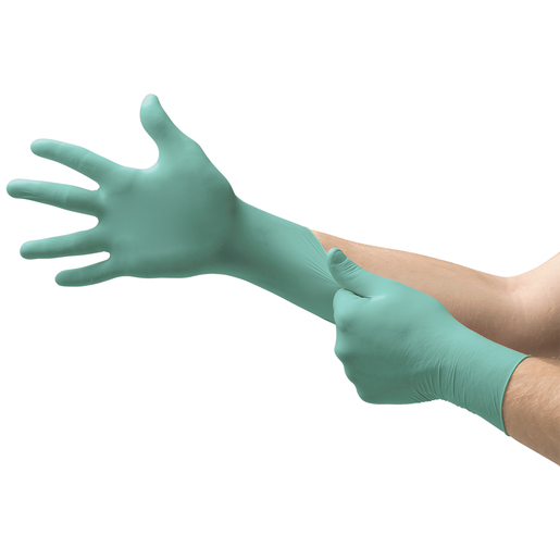 Microflex® Large Green 9.645" NeoPro® 5 Microflex® Large Green 9.645" NeoPro® 5.1 mil Chloroprene Ambidextrous Non-Sterile Medical Grade Powder-Free Disposable Gloves With Textured Finger Tip Finish, Standard Examination Beaded Cuff And Polymer Coating(100 Each Per Box)