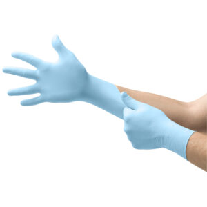Microflex® X-Small Blue 9.448" XCEED™ 2.8 mil Latex-Free Nitrile Ambidextrous Non-Sterile Medical Grade Powder-Free Disposable With Textured Finger Tip Finish And Standard Examination Beaded Cuff (250 Gloves Per Box)