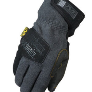 Mechanix Wear® Medium Gray Fleece Lined Cold Weather Gloves With Double Reinforced Thumb, Hook And Loop Wrist Closure, Wind-Resistant Barrier And Rubberized Palm