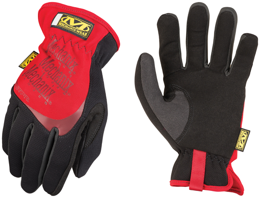 Mechanix Wear® 2X Black And Red FastFit® Full Finger Synthetic Leather Mechanics Gloves With Elastic Cuff, Spandex® Padded Back, Stretch Panels 1 Mechanix Wear® 2X Black And Red FastFit® Full Finger Synthetic Leather Mechanics Gloves With Elastic Cuff, Spandex® Padded Back, Stretch Panels