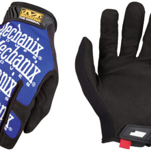 Mechanix Wear® Small Black And Blue The Original® Full Finger Synthetic Leather Mechanics Gloves With Hook And Loop Cuff, Spandex® Back, Synthetic Leather Palm And Fingertips And Reinforced Thumb