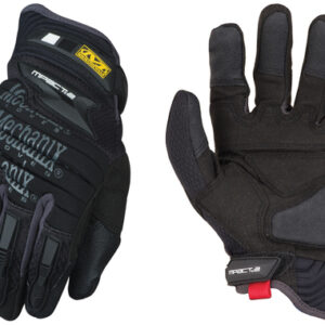 Mechanix Wear® Small Black M-Pact® 2 Full Finger Synthetic Leather Anti-Vibration Gloves With Neoprene Hook And Loop Wrist, EVA Foam Padded Impact Zones And Rubberized Panels On Thumb, Fingertips And Palm