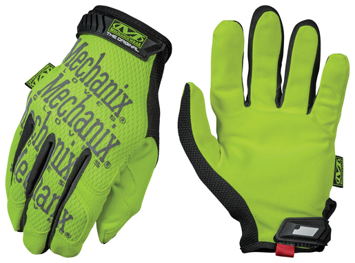 Mechanix Wear® X-Large Hi-Viz Yellow Safety Original® Full Finger Synthetic Leather Mechanics Gloves With Hook And Loop Cuff, Clarino® Synthetic Leather Padded Palm, Reinforcement Panels And 3M® Scotchlite™ Reflective Ink Graphic Pattern Print 1 Mechanix Wear® X-Large Hi-Viz Yellow Safety Original® Full Finger Synthetic Leather Mechanics Gloves With Hook And Loop Cuff, Clarino® Synthetic Leather Padded Palm, Reinforcement Panels And 3M® Scotchlite™ Reflective Ink Graphic Pattern Print