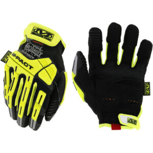 Mechanix Wear® Size 9 Hi-Viz Yellow M-Pact® CR5 Full Finger Tredry® Ad Amortex® Anti-Vibratin Gloves With Hook And Loop Cuff