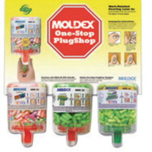 Moldex® Goin' Green® One-Stop PlugShop™ PlugStation® Pura-Fit™ SparkPlugs® Tapered Foam Polyurethane Dispenser