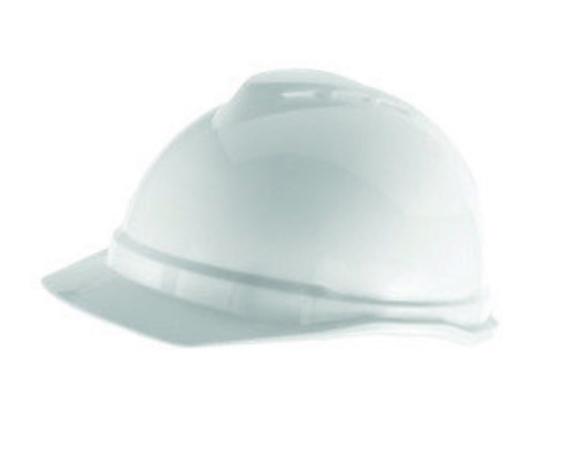 MSA White V-GardĀ® 500 Polyethylene Cap Style Hard Hat With Fas TracĀ® 6 Point Ratchet Suspension 1 MSA White V-GardĀ® 500 Polyethylene Cap Style Hard Hat With Fas TracĀ® 6 Point Ratchet Suspension
