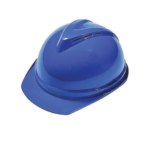MSA Blue V-GardĀ® 500 Polyethylene Slotted Cap Style Hard Hat With Fas TracĀ® 6 Point Ratchet Suspension 1 MSA Blue V-GardĀ® 500 Polyethylene Slotted Cap Style Hard Hat With Fas TracĀ® 6 Point Ratchet Suspension