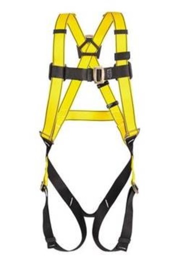 MSA Standard Workman® Full Body Style Harness With Qwik-Fit™ Chest And Leg Strap Buckle And Back D-Ring