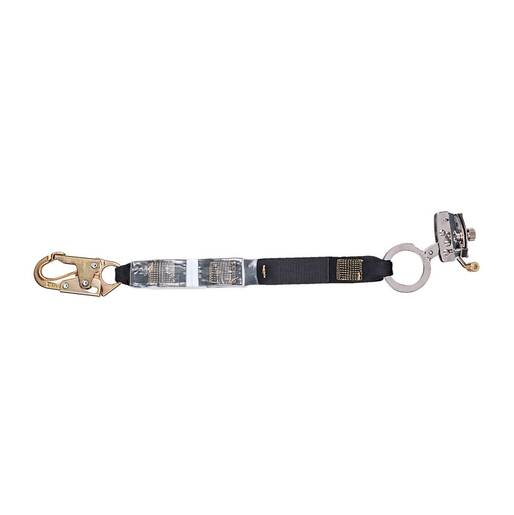 MSA Sure-Stop™ Fall Arrester Stainless Steel Rope Grab With Sure-Stop™ Shock-Absorbing Lanyard And LC Snap Hook