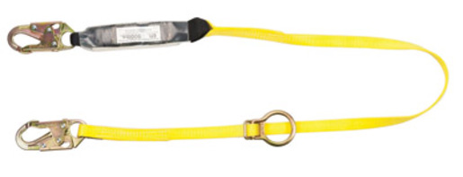 MSA 6' Workman® Twin-Leg Energy-Absorbing Lanyard With 36C Snap Hook Harness And Anchorage Connections