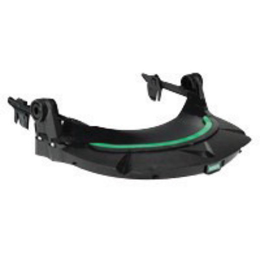 MSA Black Polyethylene V-Gard® General Purpose Visor Frame With 3 Point Suspension And Debris Control For Use With Slotted Caps
