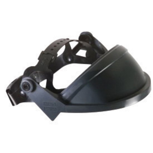 MSA Black HDPE General Purpose Headgear With Ratchet Suspension And 7 Point Crown Adjustment For Use With V-Gard® Visors