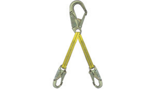 MSA Rebar Web Assembly With 18" Legs, 36CL Rebar Steel Snap Hook And (2) 36C Steel Snap Hooks