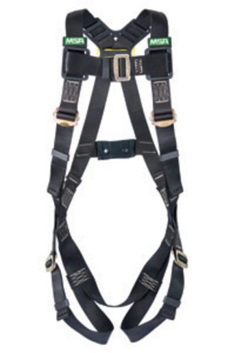 MSA X-Large Workman® Arc Flash Vest Style Harness With Back Web Loop And Tongue Buckle Leg Straps