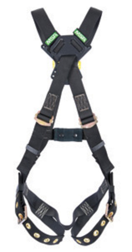 MSA X-Large Workman® Arc Flash Cross Over Harness With Back Web Loop And Tongue Buckle Leg Straps