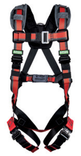 MSA Standard EVOTECH® Lite Full-Body Harness With Back D-Ring And Qwik-Connect Leg Straps