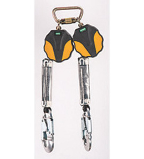 MSA 6' Workman® Twin-Leg Mini Personal Fall Limiter With AL36C Aluminum Snaphook