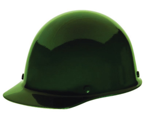 MSA Green Skullgard® Phenolic Cap Style Hard Hat With Staz On® 4 Point Pinlock Suspension
