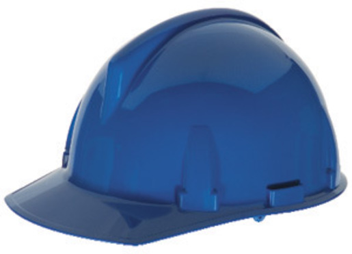 MSA Blue TopGard® Polycarbonate Cap Style Hard Hat With 1 Touch® 4 Point Pinlock Suspension