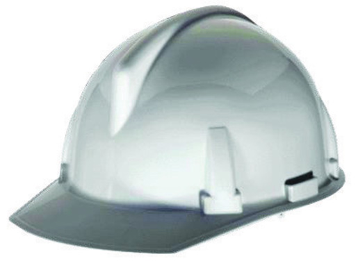 MSA White TopGard® Polycarbonate Cap Style Hard Hat With 1 Touch® 4 Point Pinlock Suspension