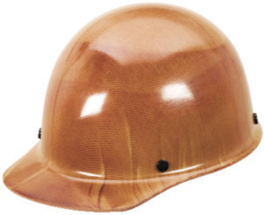MSA Tan Skullgard® Phenolic Cap Style Hard Hat With SwingStrap™ 8 Point Ratchet Suspension