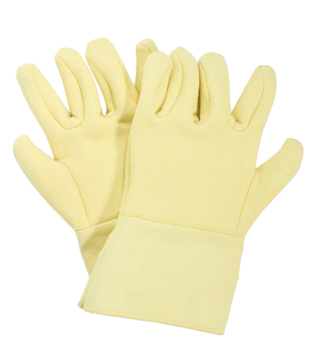 National Safety Apparel® Large 12" Yellow 22 Ounce Heat Resistant Gloves With Twill Cuff And Wool Lining