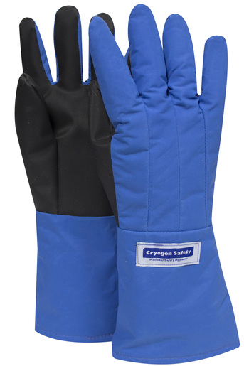 National Safety Apparel® Large 3M™ Scotchlite™ Thinsulate™ Lined Nylon Taslan And PTFE Mid-Arm Length Waterproof Cryogen Gloves With Safer Grip™ Palm And Thumb
