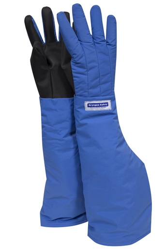 National Safety Apparel® Large 3M™ Scotchlite™ Thinsulate™ Lined Nylon Taslan And PTFE Shoulder Length Waterproof Cryogen Gloves With Safer Grip™ Palm And Thumb