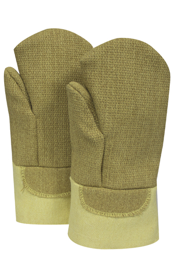 National Safety Apparel Regular 14" Brown 45 Ounce PBI And DuPont™ Kevlar® Heat Resistant Mittens With Thermobest™ Cuff, Wool Lining And Straight Thumb