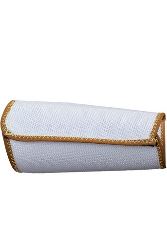 National Safety Apparel® Large 7" White 11 Ounce Polyester Mesh Wristlet With Hook And Loop Closure