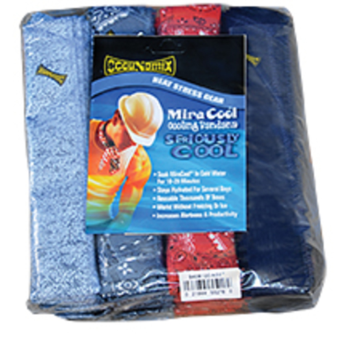 OccuNomix Assorted Color MiraCool® 100% Cotton Universal Neck Bandana