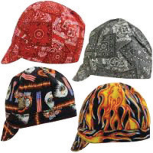 OccuNomix Assorted Color Tuff Nougies™ 100% Cotton Traditional Hard Billed Welder's Cap