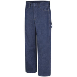 Bulwark® 44" X 30" Blue Denim Cotton Flame Resistant Dungarees With Button Closure