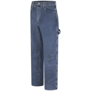 Bulwark® 32" X 34" Stone Wash Cotton Denim Excel FR® Flame Resistant Jeans With Button Closure