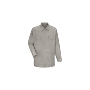 Bulwark® Large Silver Grey Cotton Excel FR® Flame Resistant Shirt With Snap Closure